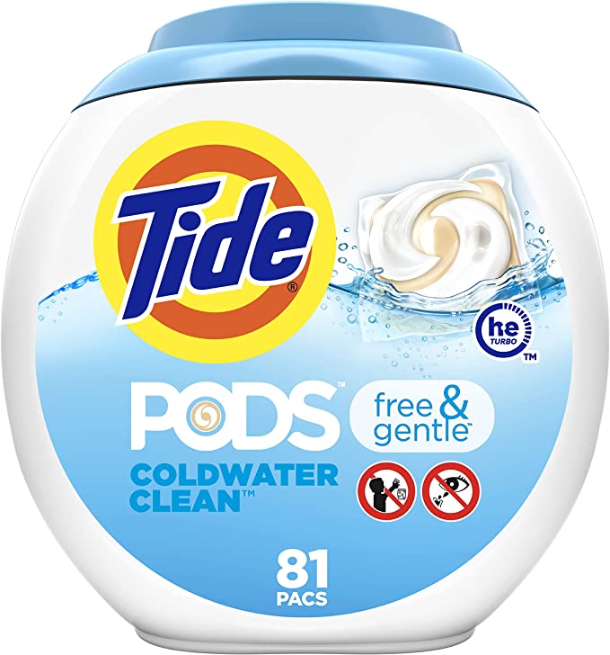 Tide PODS Free & Gentle Laundry Detergent Soap Pods